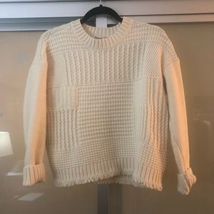 Madewell waffle sweater size small